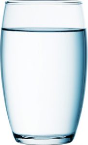 Glass of soft water